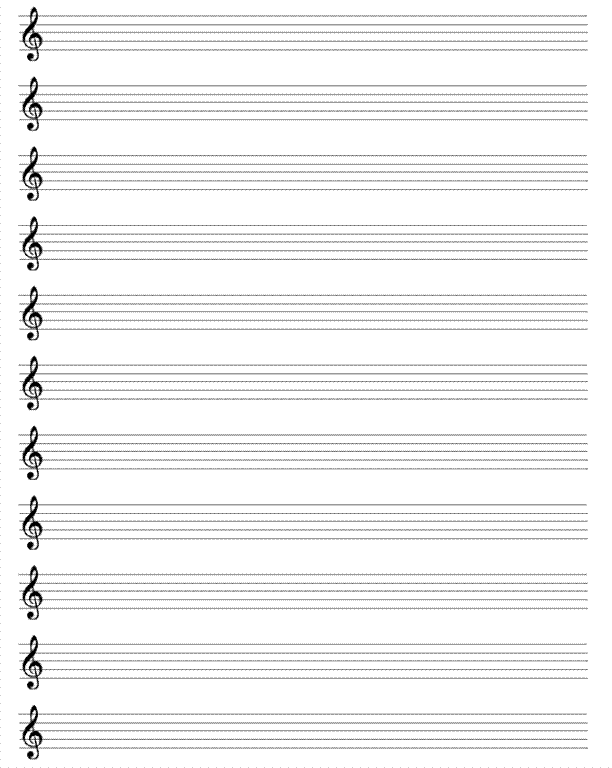 blank musical sheet
